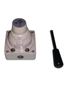 Pneumatic valve 1/8 4-way 3 position lever MVHC-200-4H-6A | ADAJUSA 2