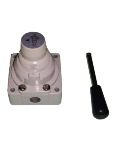 Valve 1/4 4-way 2 rotary lever positions Size 1...