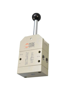 Manual lever valve 1/8 5/3 axial lever mechanical spring Metal Work | ADAJUSA | price