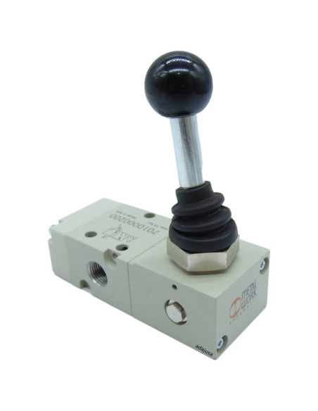 Pneumatic valve 1/4 3 ways 2 lever 90º bistable Metal Work | ADAJUSA | price