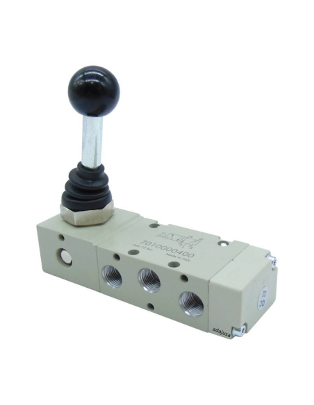 Manual pneumatic valve 1/4 5/3 fixed lever 7020000700 MAV36LEOPC | ADAJUSA | price
