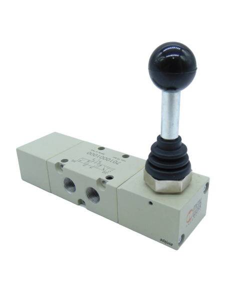Vanne manuelle 1/4 5/3 levier monostable 7020001100 MAV36LESPC Metal Work | ADAJUSA | prix