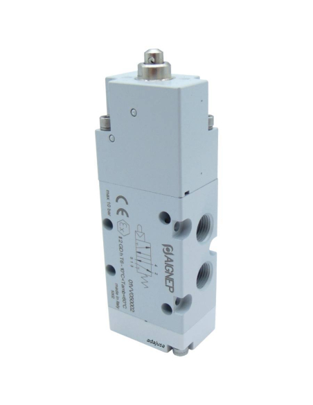 Fin de course pneu jambe de force servo-piloté 1/8 5/2 monostable avec ressort de rappel - Aignep: ADAJUSA : prix