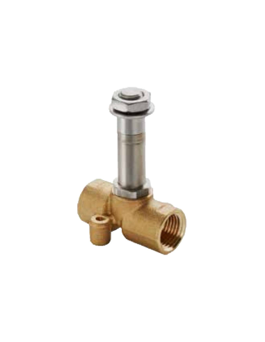 Electrovanne fluides 1/4 2/2 fermeture actionnement indirect 12Vcc 6,5W D.2,5 ADAJUSA