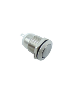 Bouton-poussoir antivandalisme 1 NA, laiton nickelé - 12mm | ADAJUSA | prix