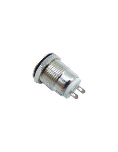 Bouton-poussoir antivandalisme 1 NA, laiton nickelé - 12mm | ADAJUSA | prix