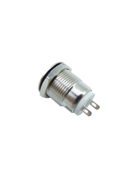 Bouton-poussoir antivandalisme 1 NA, laiton nickelé - 12mm | ADAJUSA | prix