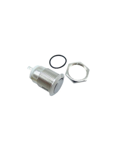 Bouton-poussoir antivandalisme 1 NA, laiton nickelé - 12mm | ADAJUSA | prix