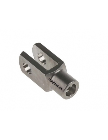 Stainless steel fork, 4x8 M4x0.7 female thread - adajusa.com.a