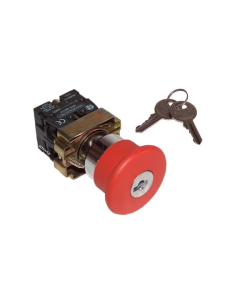 Metal mushroom diameter 40 stop button with key | ADAJUSA | price