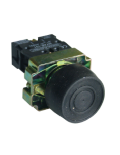 22mm black metal electric push button in rubber XB2-BP21 ADAJUSA