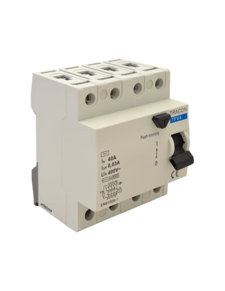 Différentiel 4 pôles 40A 300mA classe AC - Tracon