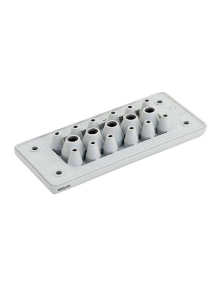 EKBV-16 Plaque passe-câbles 17 entrées pour armoires métalliques TFE | ADAJUSA | prix
