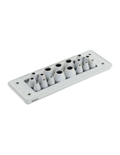 EKBV-24 Plaque passe-câbles 17 entrées pour armoires métalliques TFE | ADAJUSA | prix