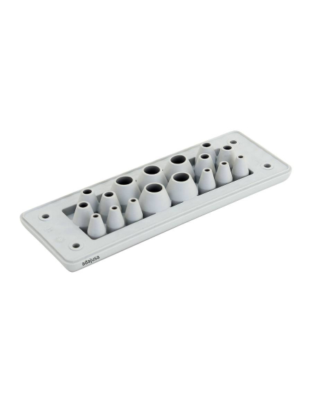 EKBV-24 Plaque passe-câbles 17 entrées pour armoires métalliques TFE | ADAJUSA | prix