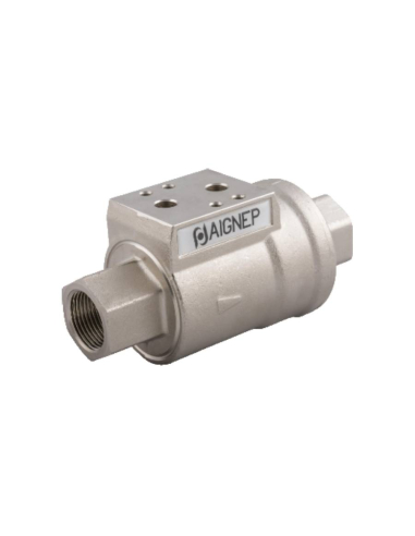 1/2 pneumatic actuated coaxial shut-off valve - Aignep