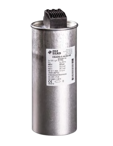 Three-phase capacitor for power factor correction 15kvar 440V