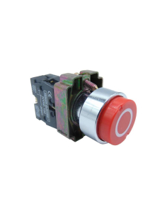 Bouton-poussoir électrique métallique rouge saillant “O” 22mm BA4222 | ADAJUSA | prix