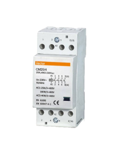 Contacteur Modulaire 4 Pôles 25A 24Vac VMC | ADAJUSA | prix