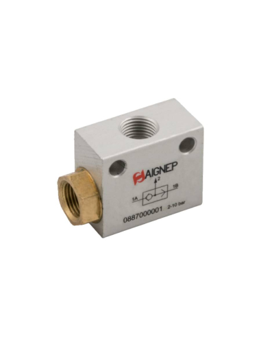 Vanne logique pneumatique fonction OU 1/8 - Aignep