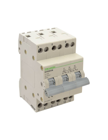 Change over switch 3 poles 63A - Tracon