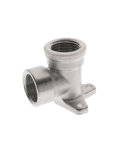 90º female 1/2 metal elbow fitting with fixing - Aignep | ADAJUSA