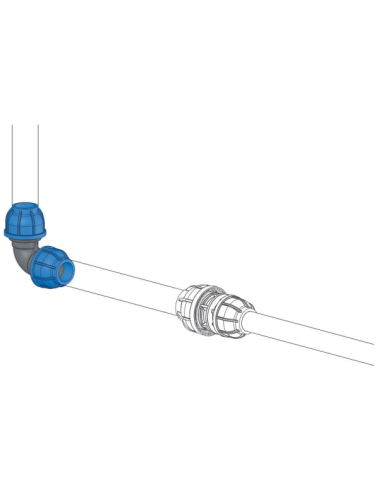 Raccord joint coudé diamètre 40mm - Sicomat