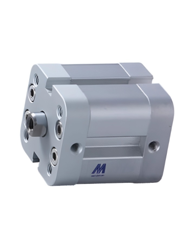 Vérin pneumatique compact 25x30mm double effet tige INOX ISO 21287 - Mindman