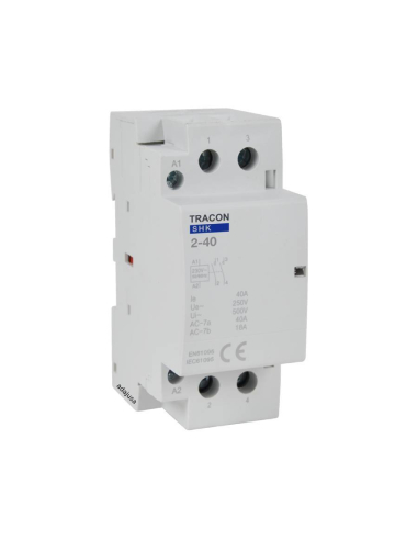 Contacteur modulaire 63A 2Pôles ouvert 230Vac - Tracon