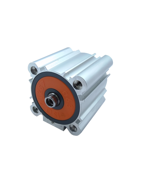 Vérin pneumatique compact 63x15mm double effet ISO 21287 - Metal Work
