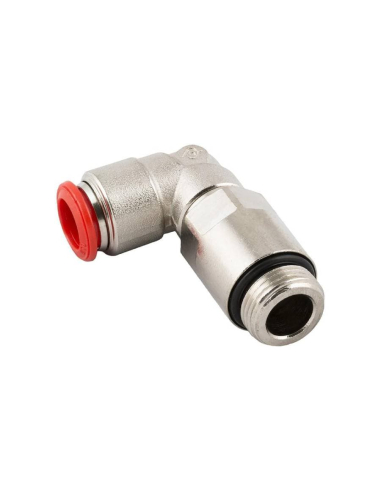 Raccord coudé réglable cylindrique rallongé 1/4 tube 4mm Série 50000 - Aignep