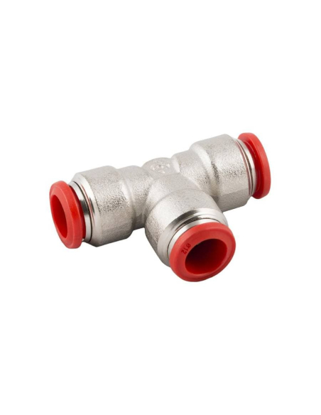 Raccord T intermédiaire tube 4 instantané Série 50000 - Aignep