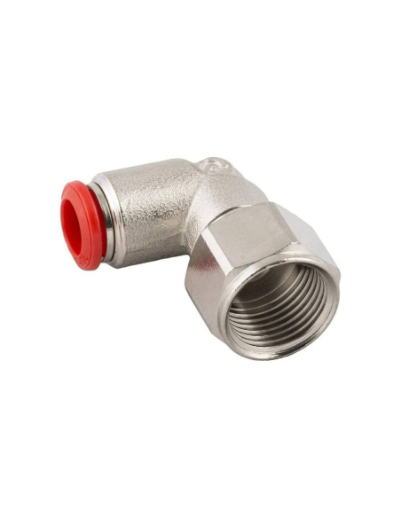 Female cylindrical adjustable elbow fitting 1/2 tube 12mm Series 50000 - Aignep | ADAJUSA