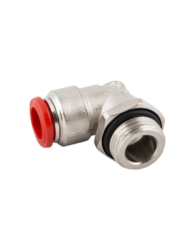 Raccord coudé mâle cylindrique réglable 1/8 tube 8mm Série 50000 - Aignep