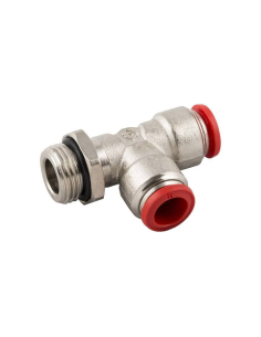 Adjustable T fitting with lateral thread 1/2 tube 8 Series 50000 - Aignep | ADAJUSA