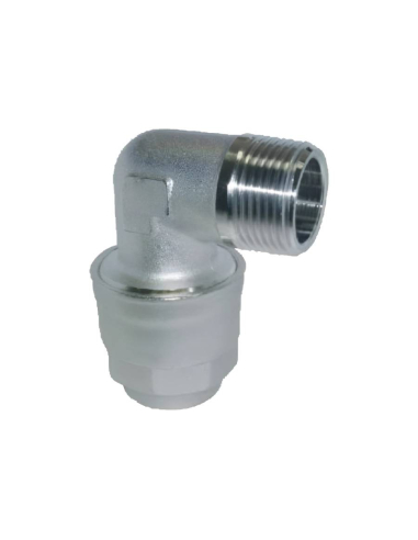 Male elbow Elbow union 1 1/4 tube 40mm - Aignep