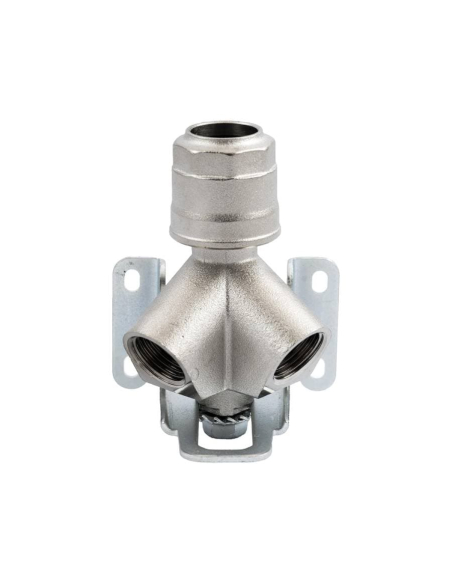 Distributeur 2 sorties inclinées, entrée tube 25mm - Aignep