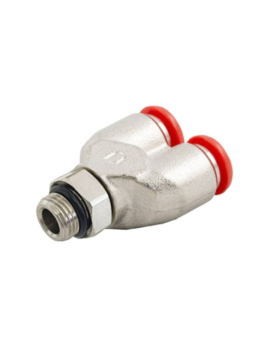 Raccord Y intermédiaire 1/8 tube diamètre 4mm Série 50000 - Aignep