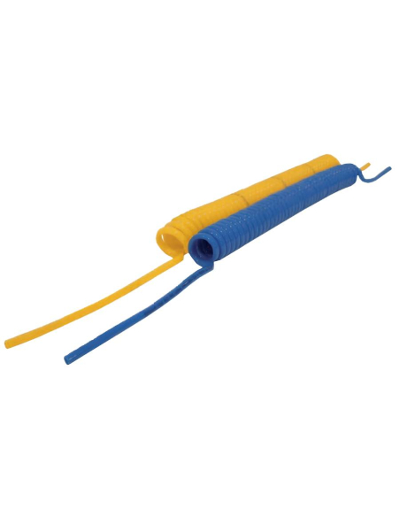 Spiral polyurethane tube 4x6mm 2m with straight terminal - Aignep