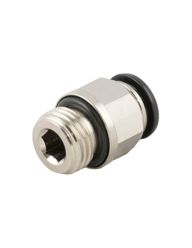 Raccord droit automatique M5 tube 4mm Série 55000 - Aignep