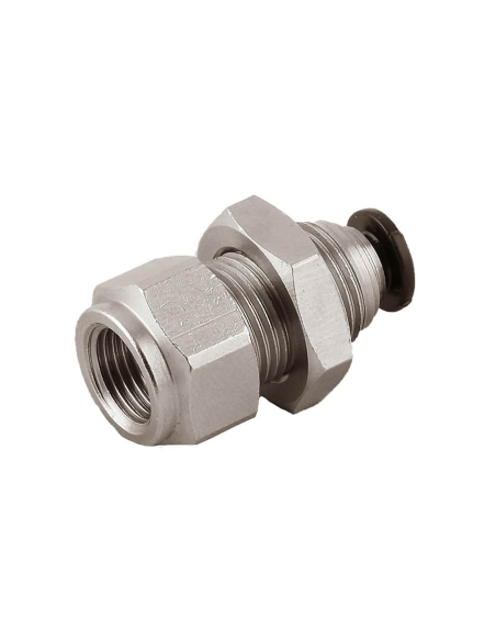 Raccord traversées murales femelle 3/8 tuyau 10mm - Série 55000 - Aignep| ADAJUSA