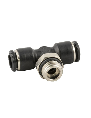 Raccord en T pivotant Raccord en T avec filetage central 1/4 tuyau 4 Série 55000 - - - Aignep