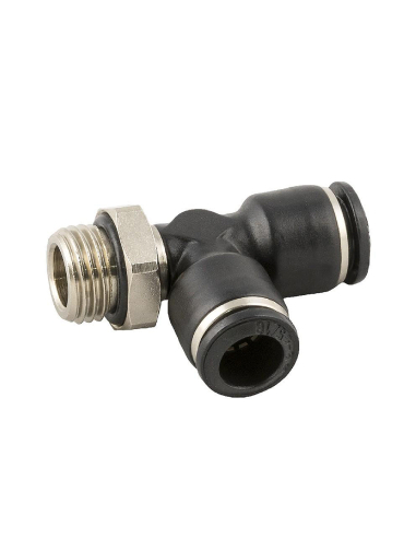 Swivel tee fitting with side thread 3/8 pipe 8 Series 55000 - Aignep