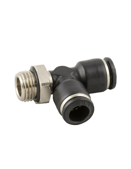 Swivel tee fitting with side thread 3/8 pipe 8 Series 55000 - Aignep
