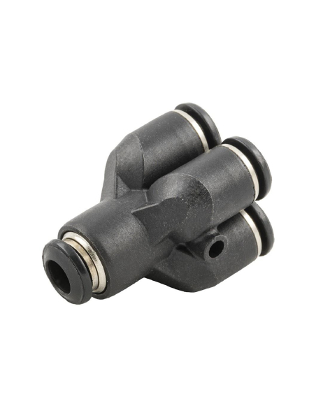Raccord double Y entrée diamètre 6mm et sortie 4mm Série 55000 - Aignep: ADAJUSA