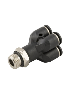 Double Y fitting inlet 1/4 and outlet diameter 4mm Series 55000 - Aignep: ADAJUSA