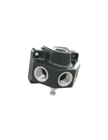 Polyamide and aluminum distributor 3 outputs 3/4 female input with condensate drain - Sicomat