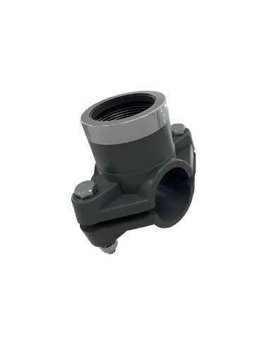 Bride de dérivation diamètre 63mm downpipe femelle 1/2 - Sicomat