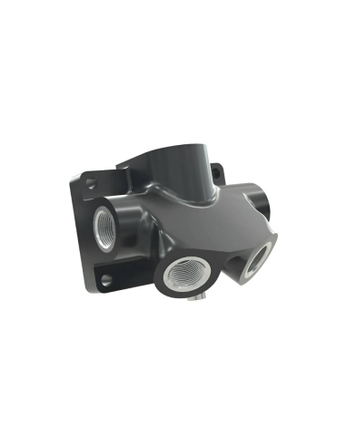 Polyamide and aluminum distributor 4 outlets 1/2 female input with condensate drain - Sicomat