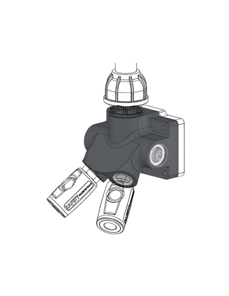 Distributeur 4 sorties entrée femelle 1/2 évacuation des condensats en aluminium Sicomat | ADAJUSA | prix
